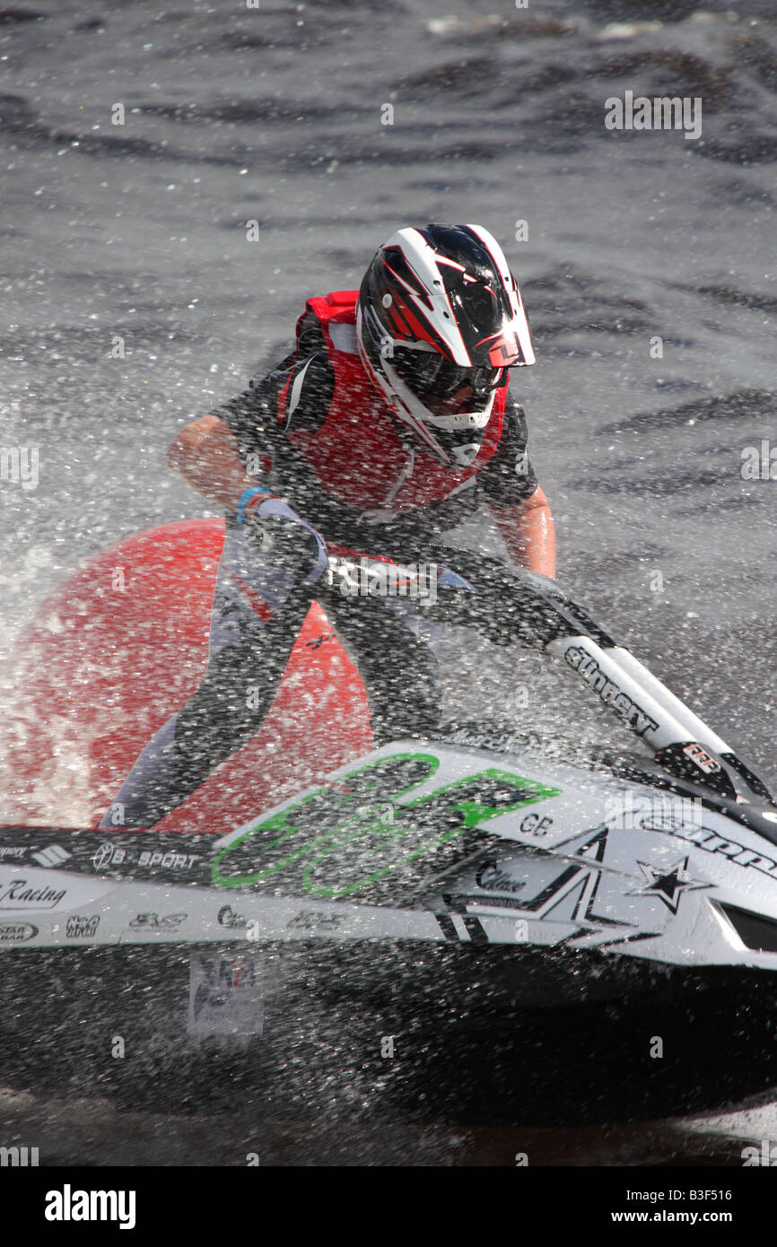 Jet ski racing Glasgow Stock Photo Alamy