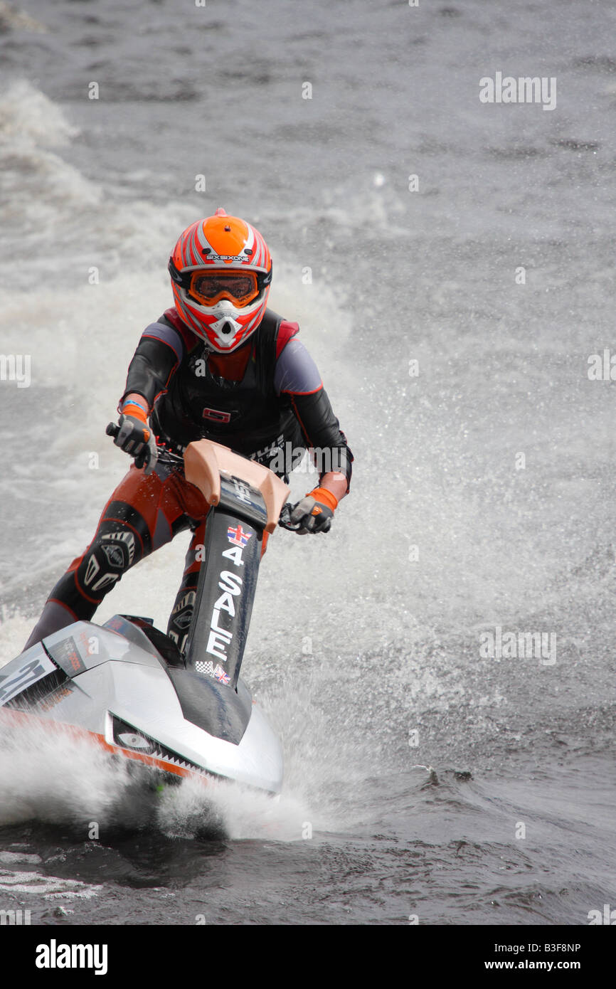 Jet ski racing Glasgow Stock Photo Alamy