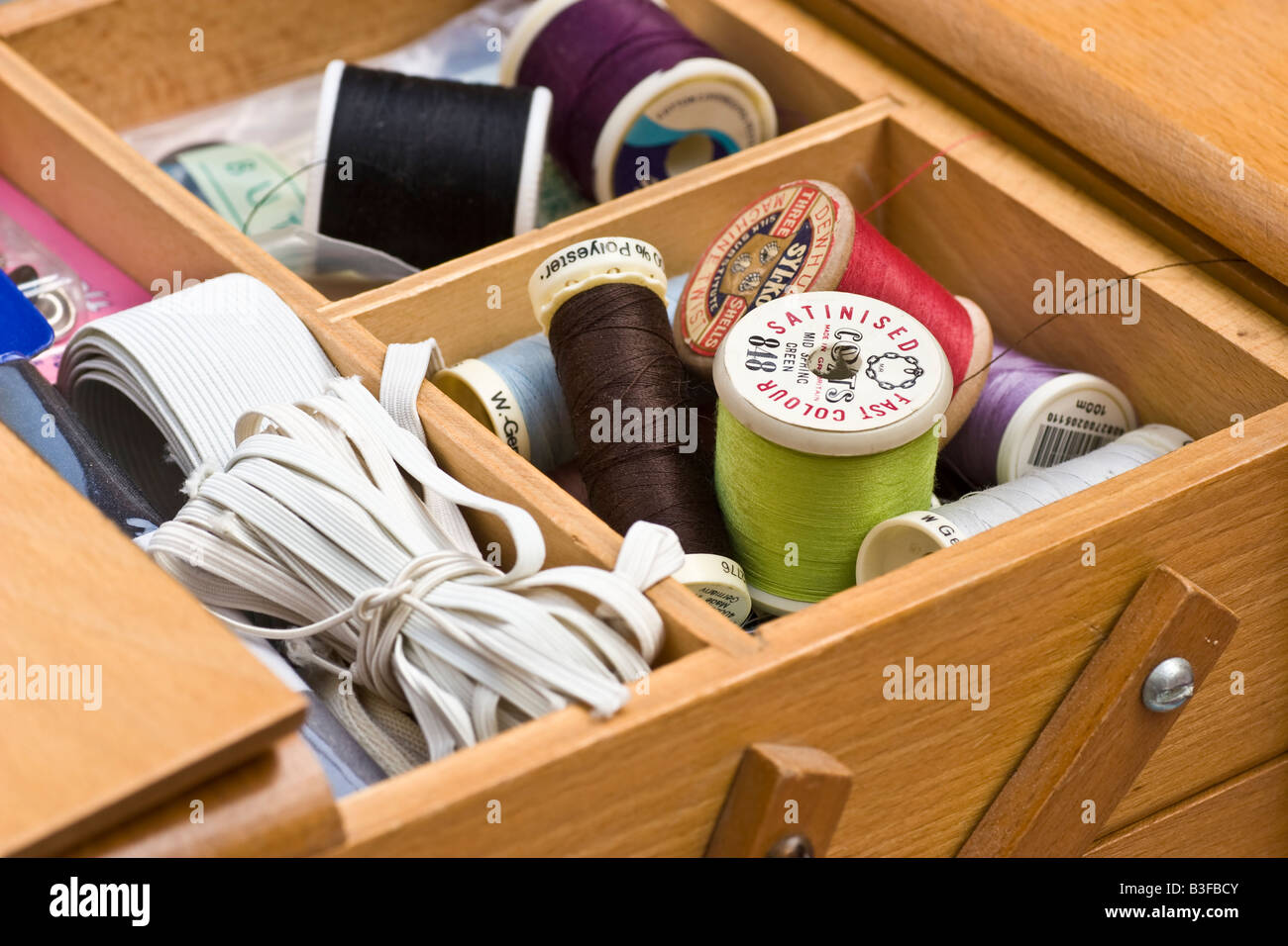 Sewing box contents hires stock photography and images Alamy