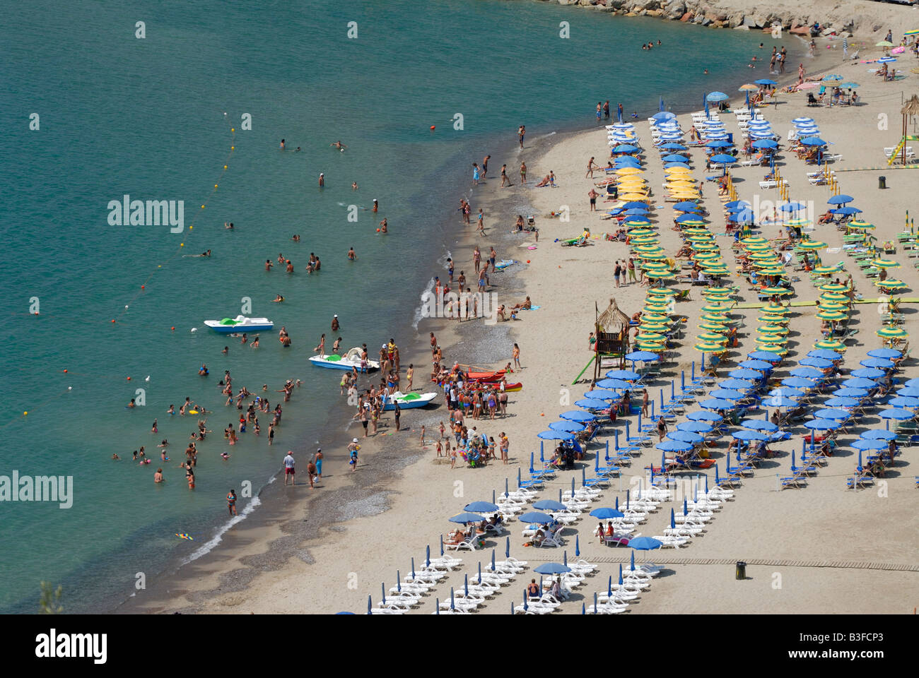 Cilento Italy Beach at Marina di Camerota Stock Photo