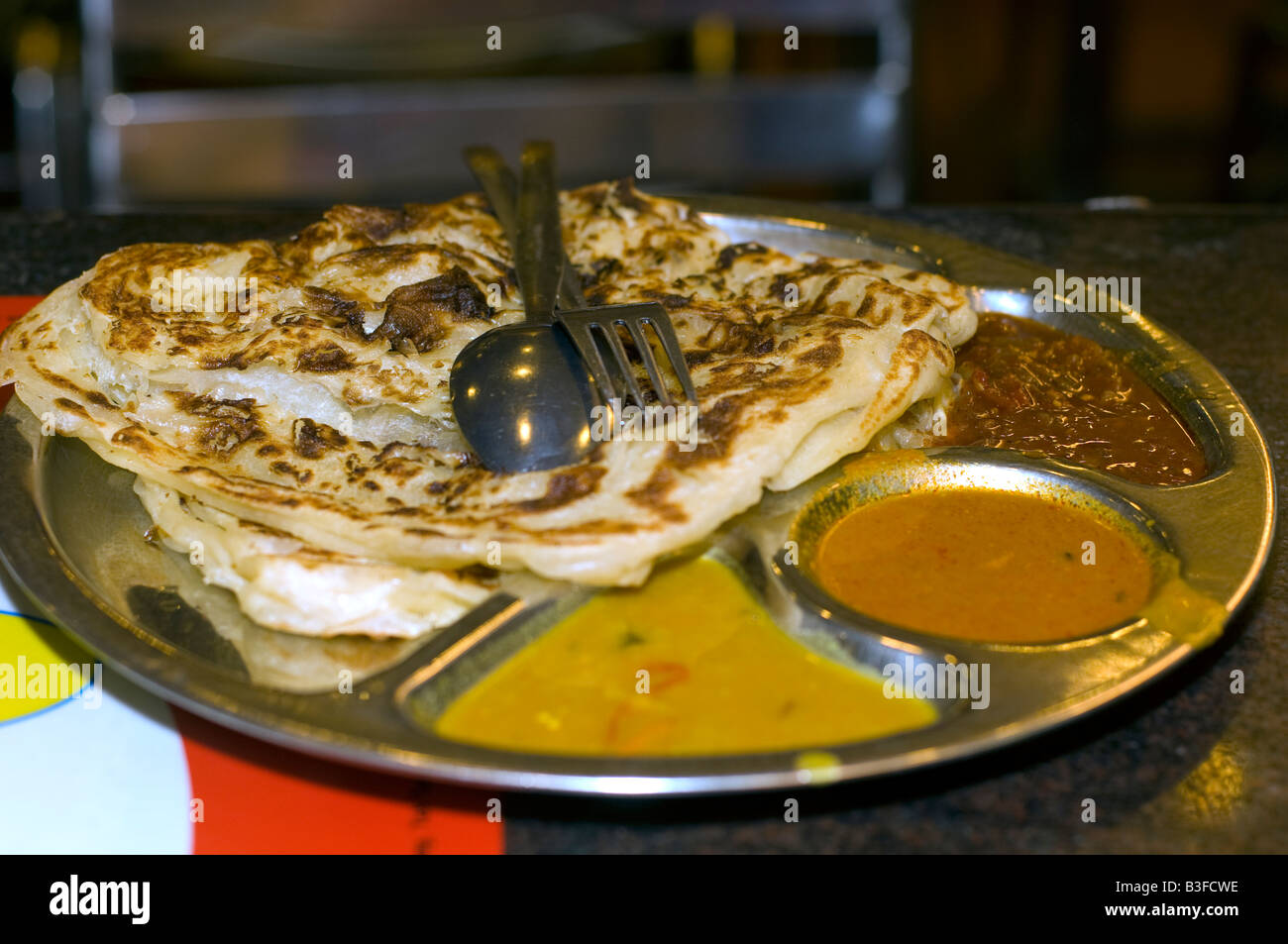 Chandani Roti Roti Channai, Malaysian cuisine Stock Photo - Alamy