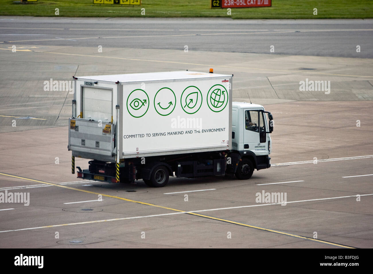 Airside Manchester Airport Stock Photo