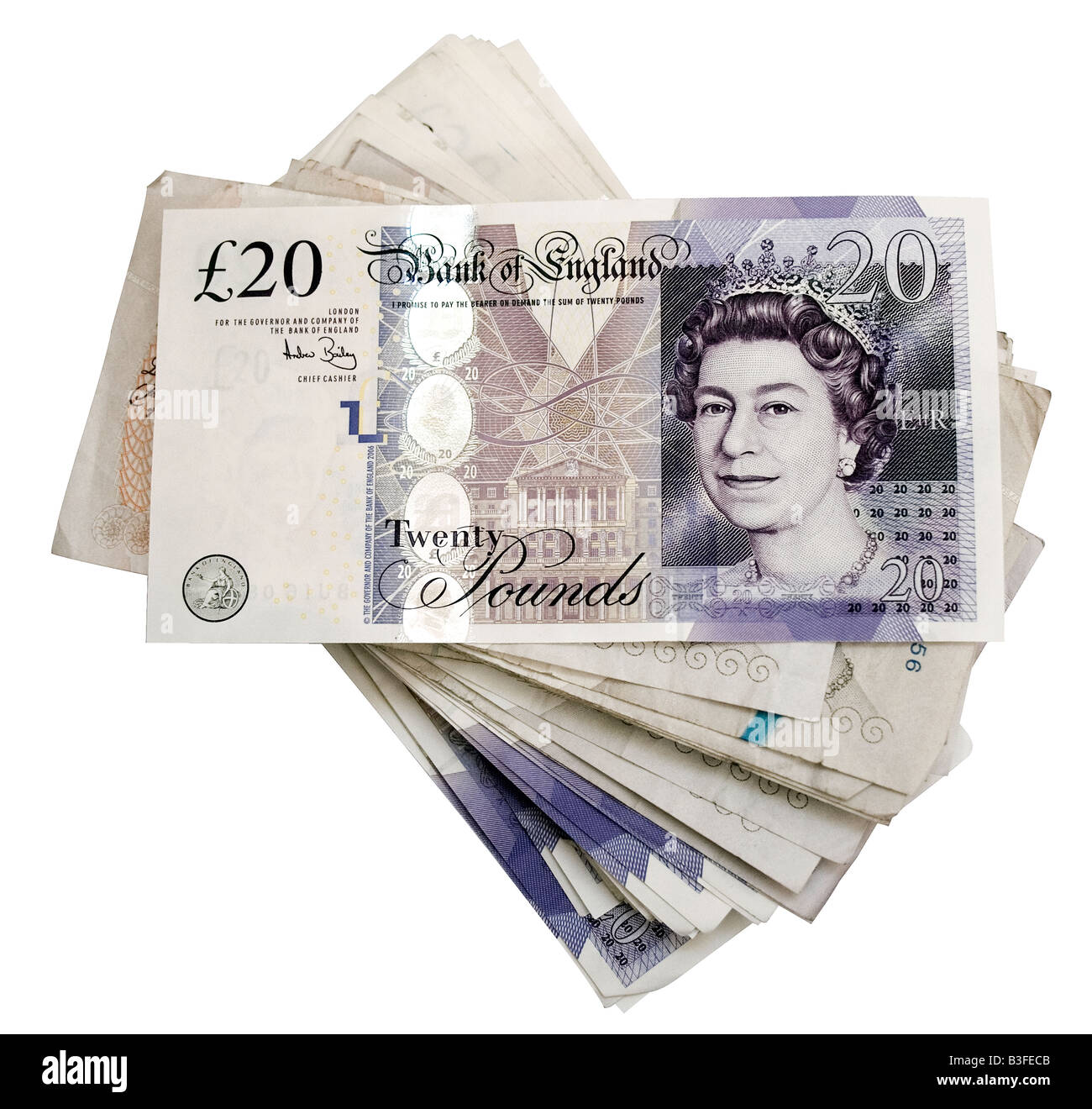 a pile of pounds Stock Photo
