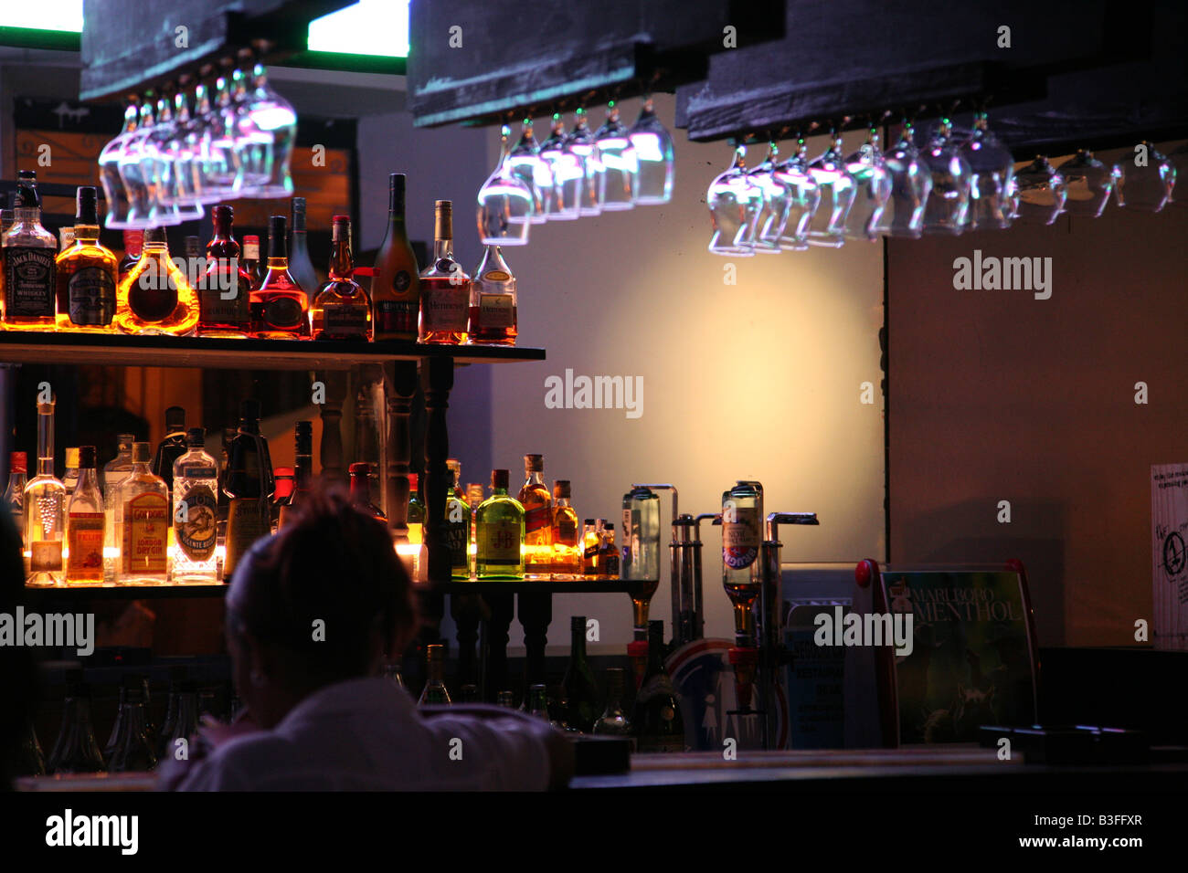 Night Bar in the Zona Colonial of Santo Domingo, Dominican Republic