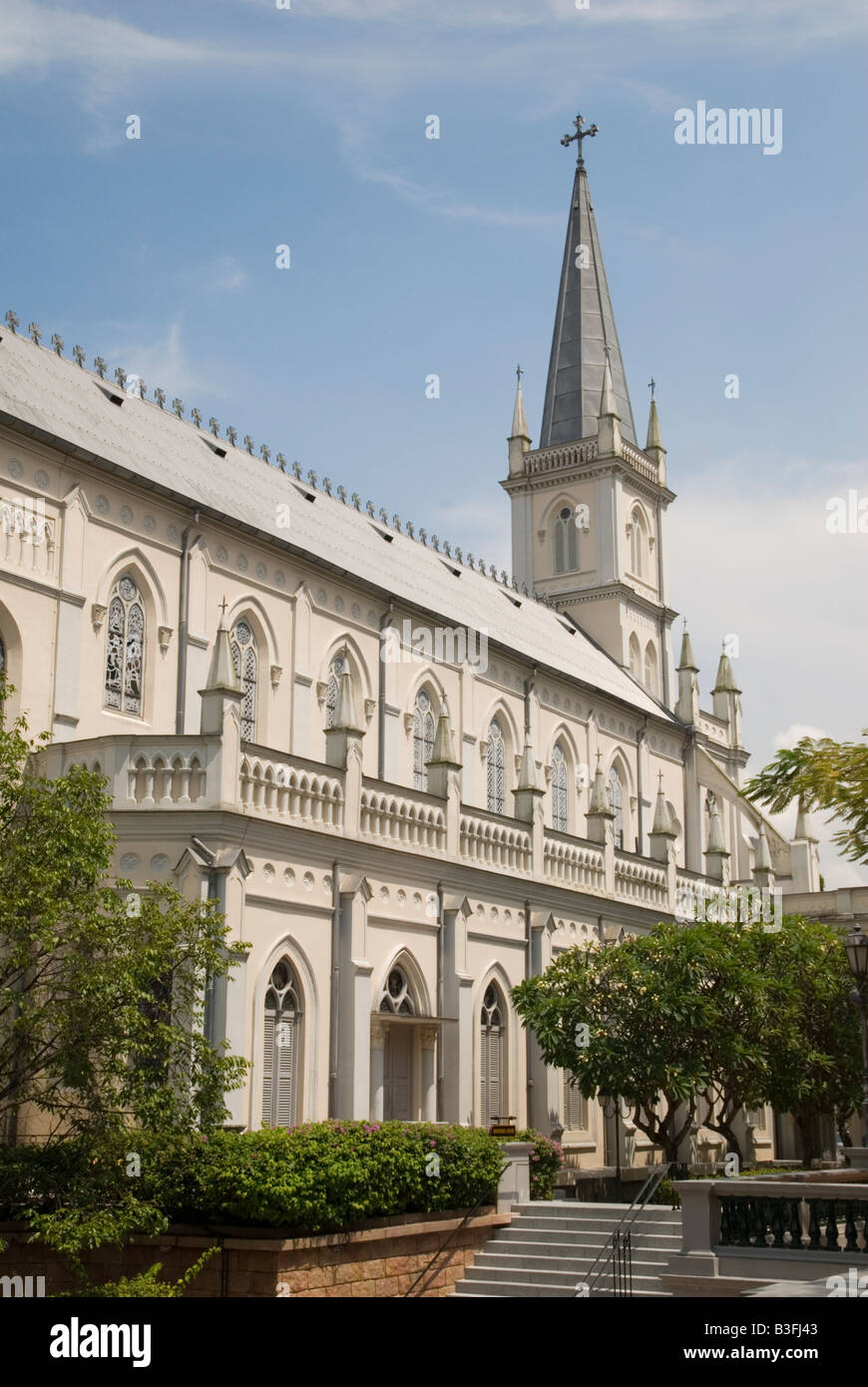 Gothic style chapel in the CHIJMES complex, Singapore Stock Photo