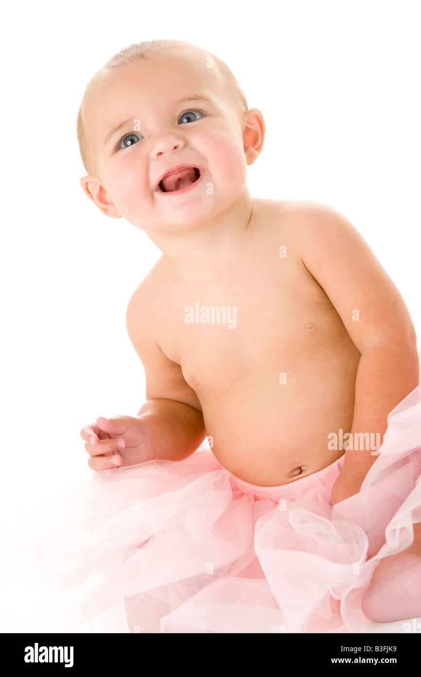 Baby in tutu Stock Photo - Alamy