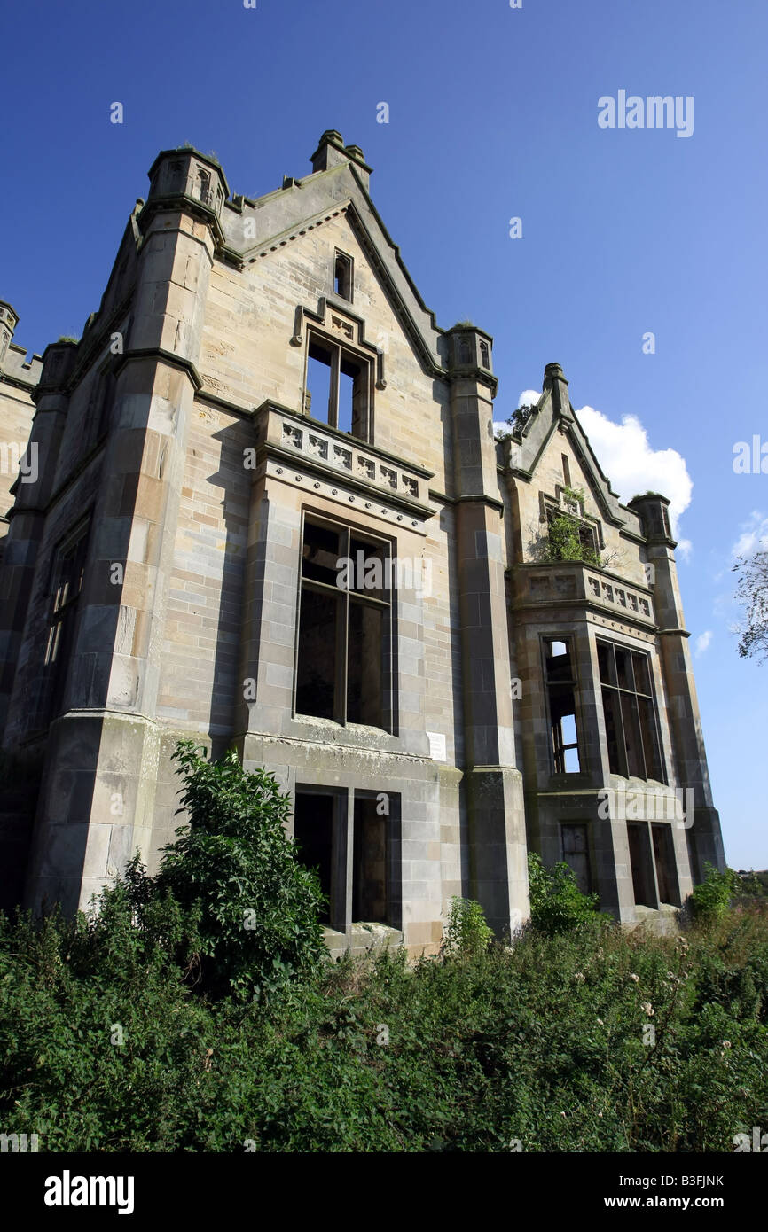 Ruins of Ury House near Stonehaven in Aberdeenshire, Scotland, UK, which is the proposed site