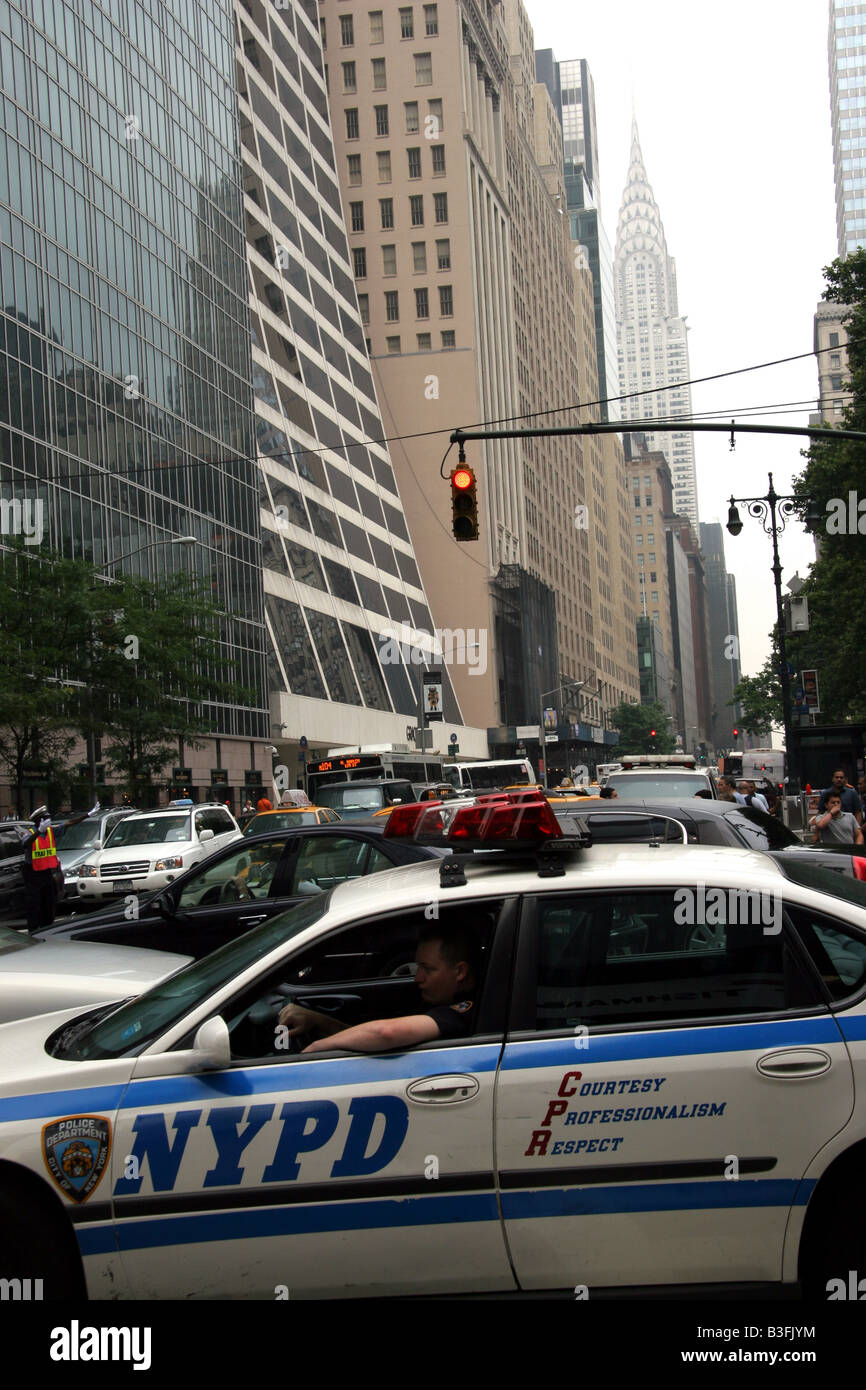 New York City Police car Stock Photo
