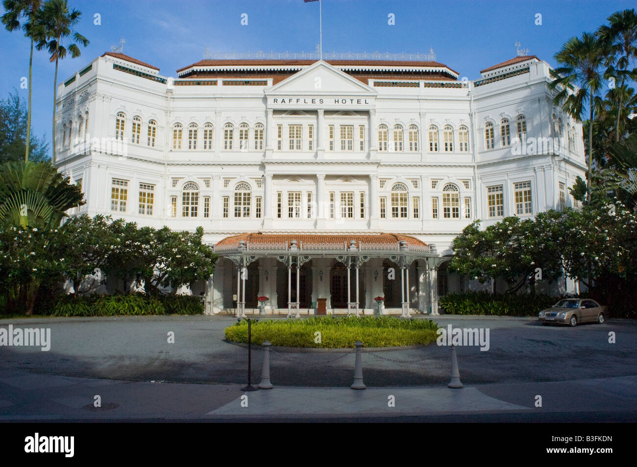 Raffles Hotel, Singapore icon. Stock Photo