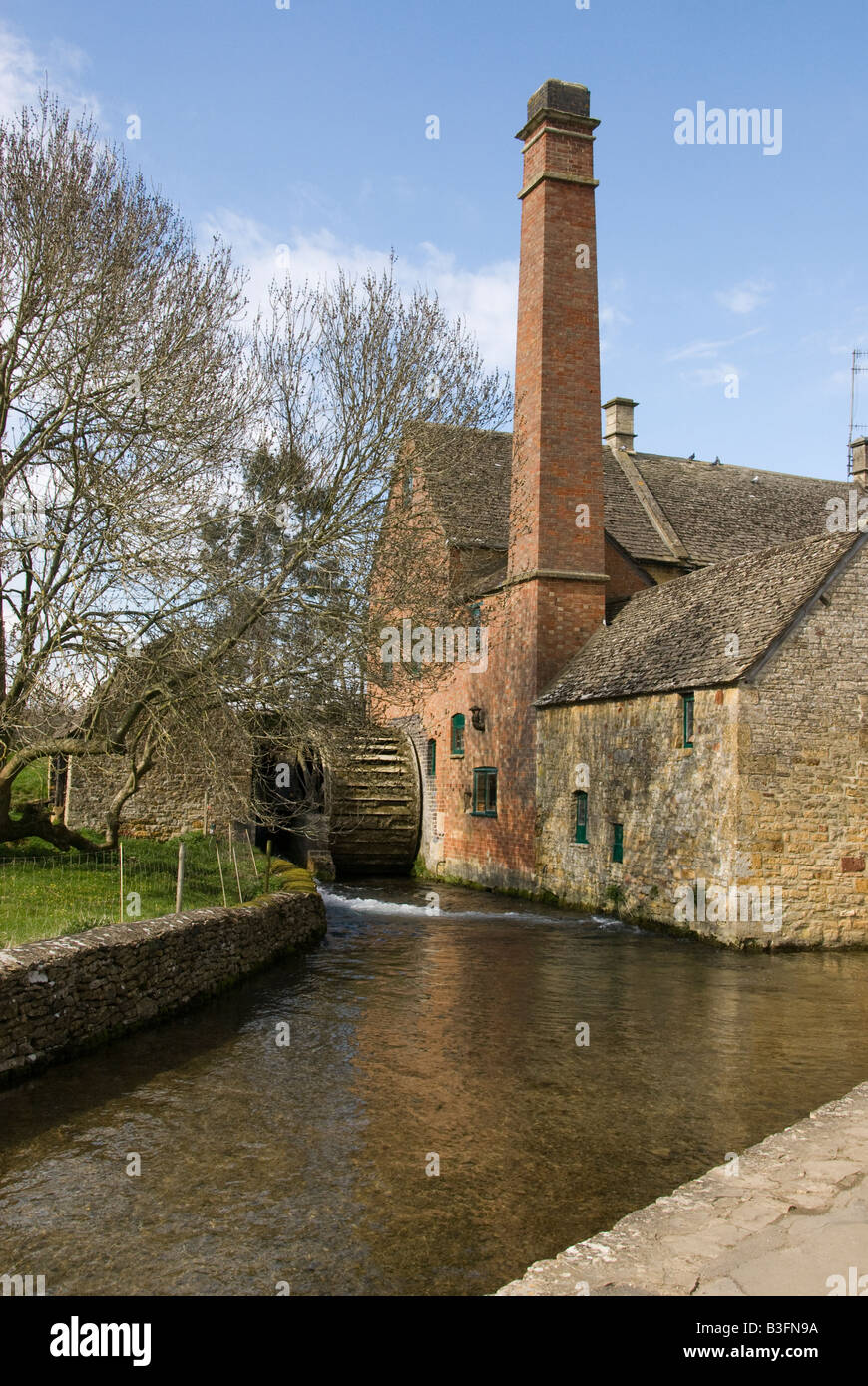 Watermill, Cotswold stone houses, Lower Slaughter Gloucestershire