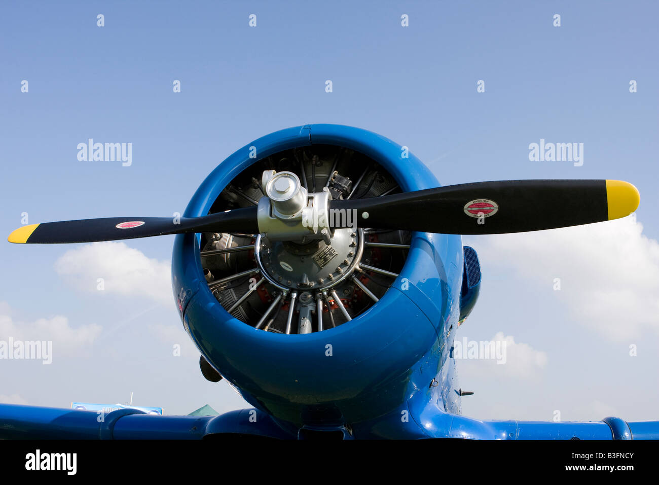 Propeller engine of the T6 Texan or Harvard Stock Photo Alamy