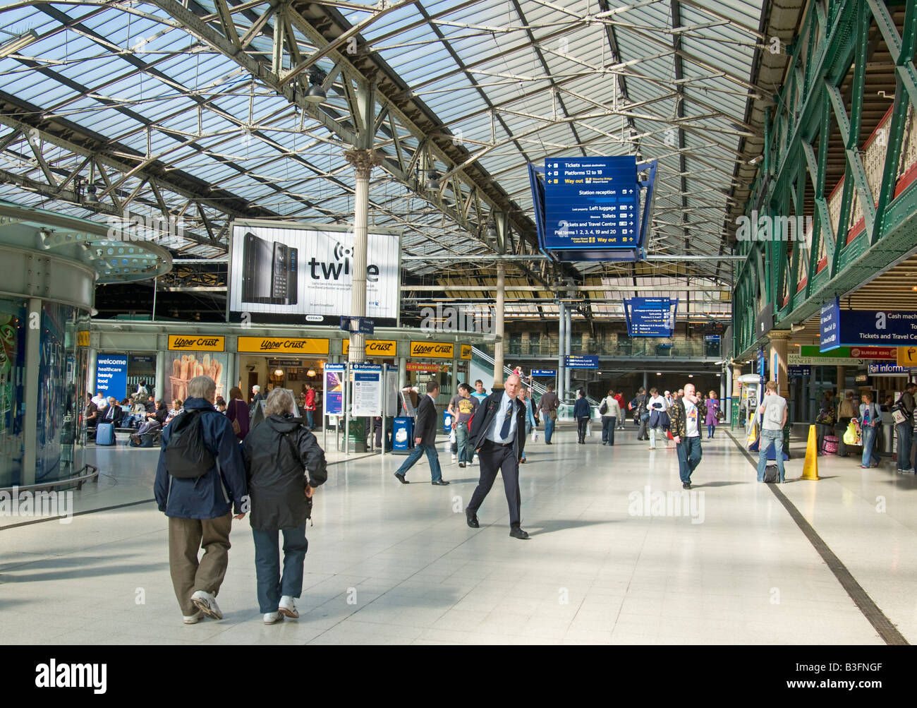 Network Rail Edinburgh City Waverly Station Princess Street Edinburgh 