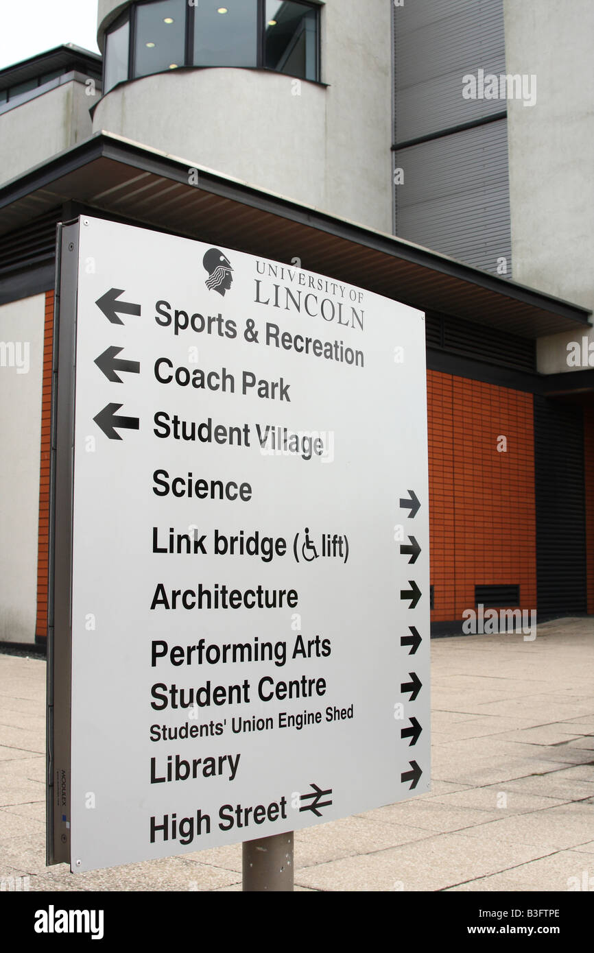 University of Lincoln, Brayford Campus, Lincoln, England, U.K. Stock Photo