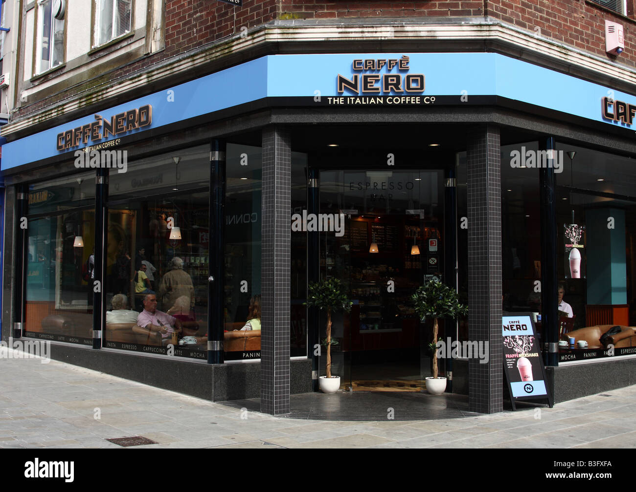 Caffe Nero coffee shop, Lincoln, England U.K. Stock Photo