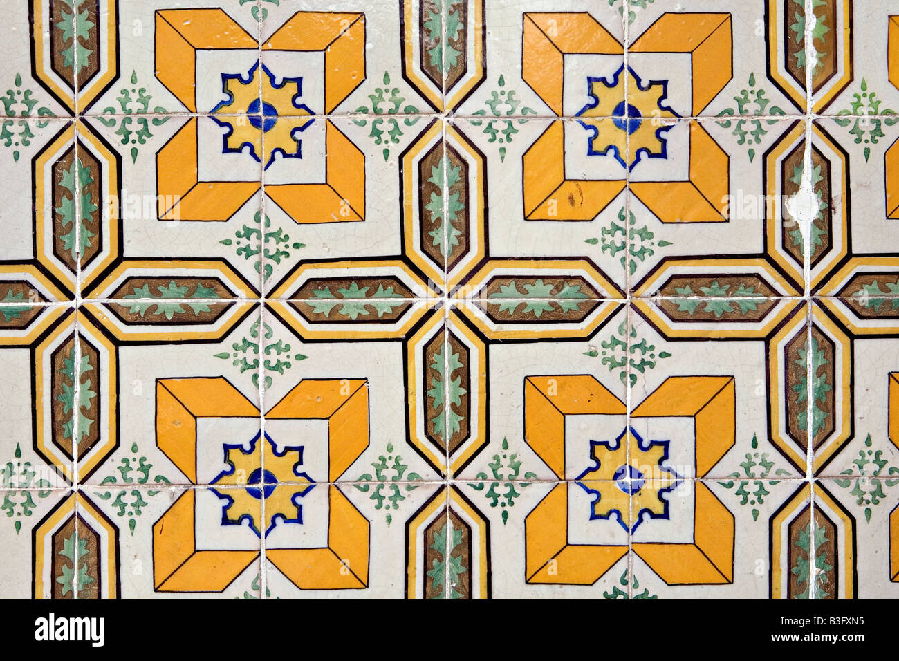 Azulejos tiles in Lisbon Portugal Stock Photo Alamy