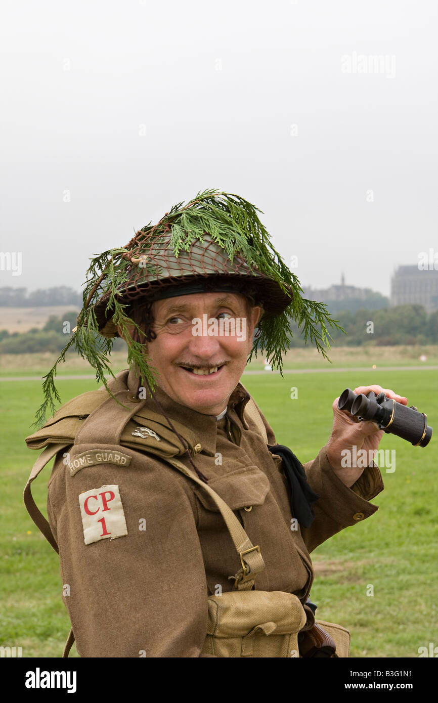 Home Guard re enactment actor. UK Stock Photo