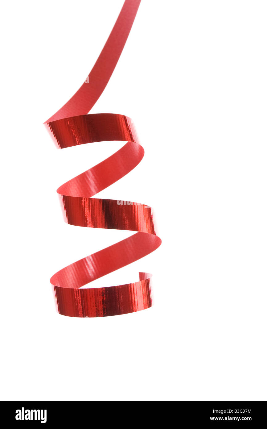 beautiful red ribbon Stock Photo