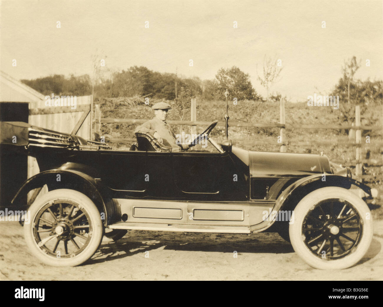 Circa 1920 antique Willys Overland car photo Stock Photo Alamy