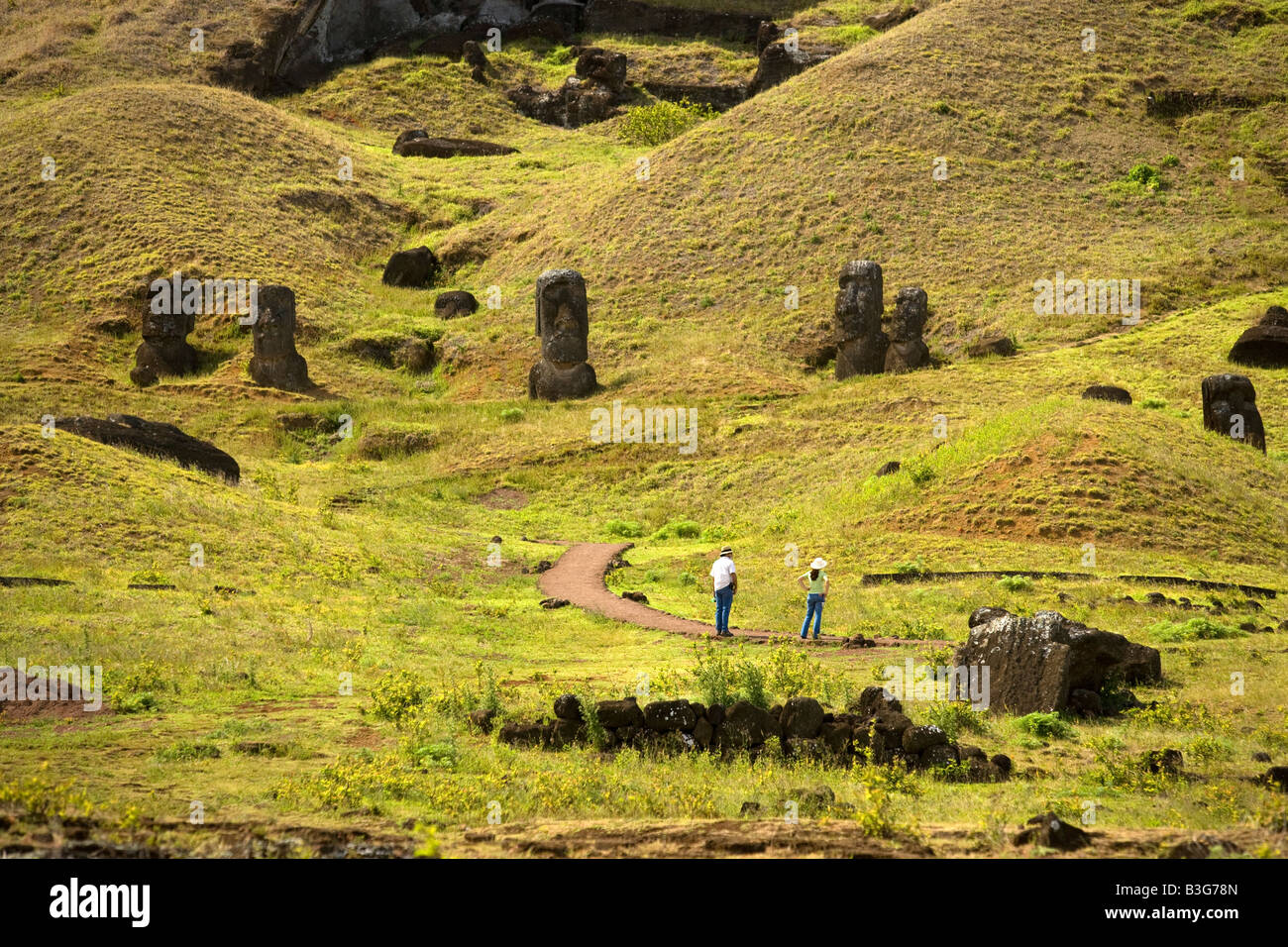 Rano Raraku Easter Island Stock Photo - Alamy