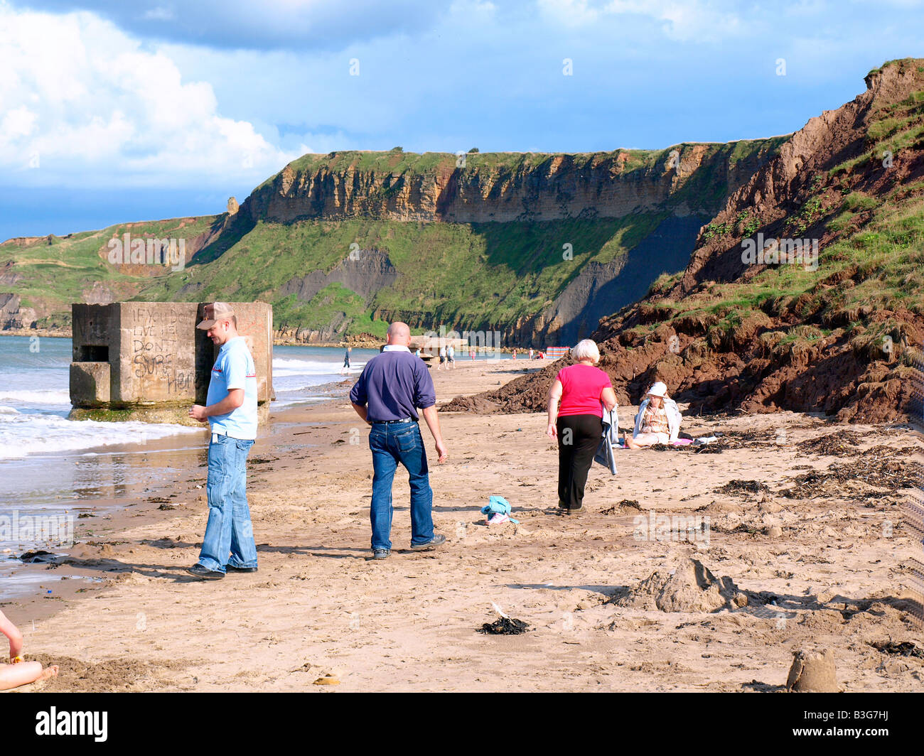 Cayton bay beach,Scarborough,North Yorkshire,England,uk Stock Photo Alamy