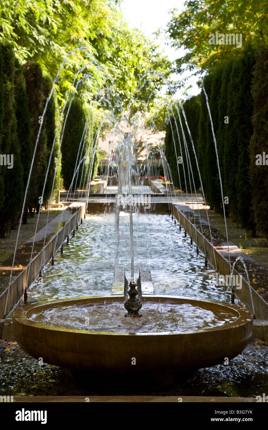 Fountain and water feature in Palma, Mallorca, Spain Stock Photo