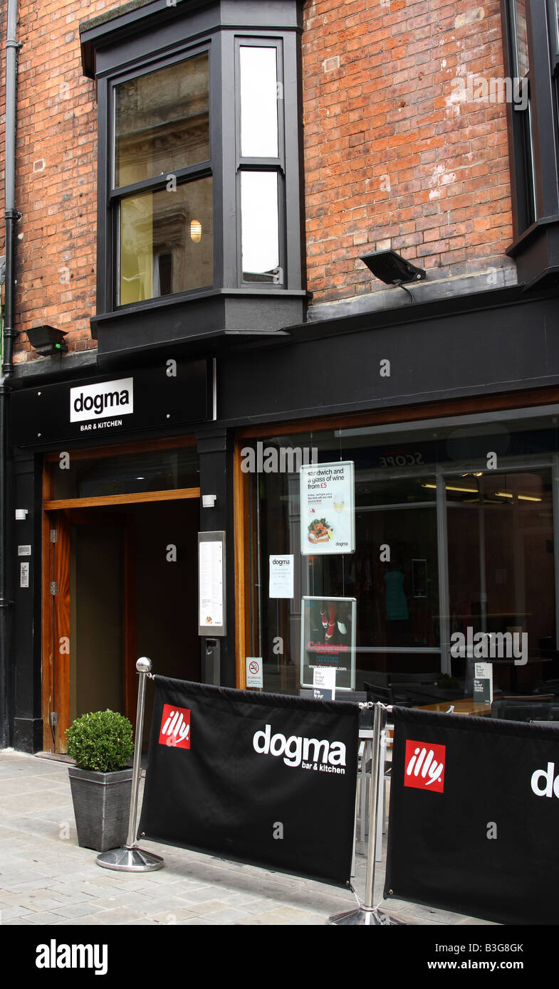 Dogma Bar and Restaurant, High Street, Lincoln, England, U.K. Stock Photo
