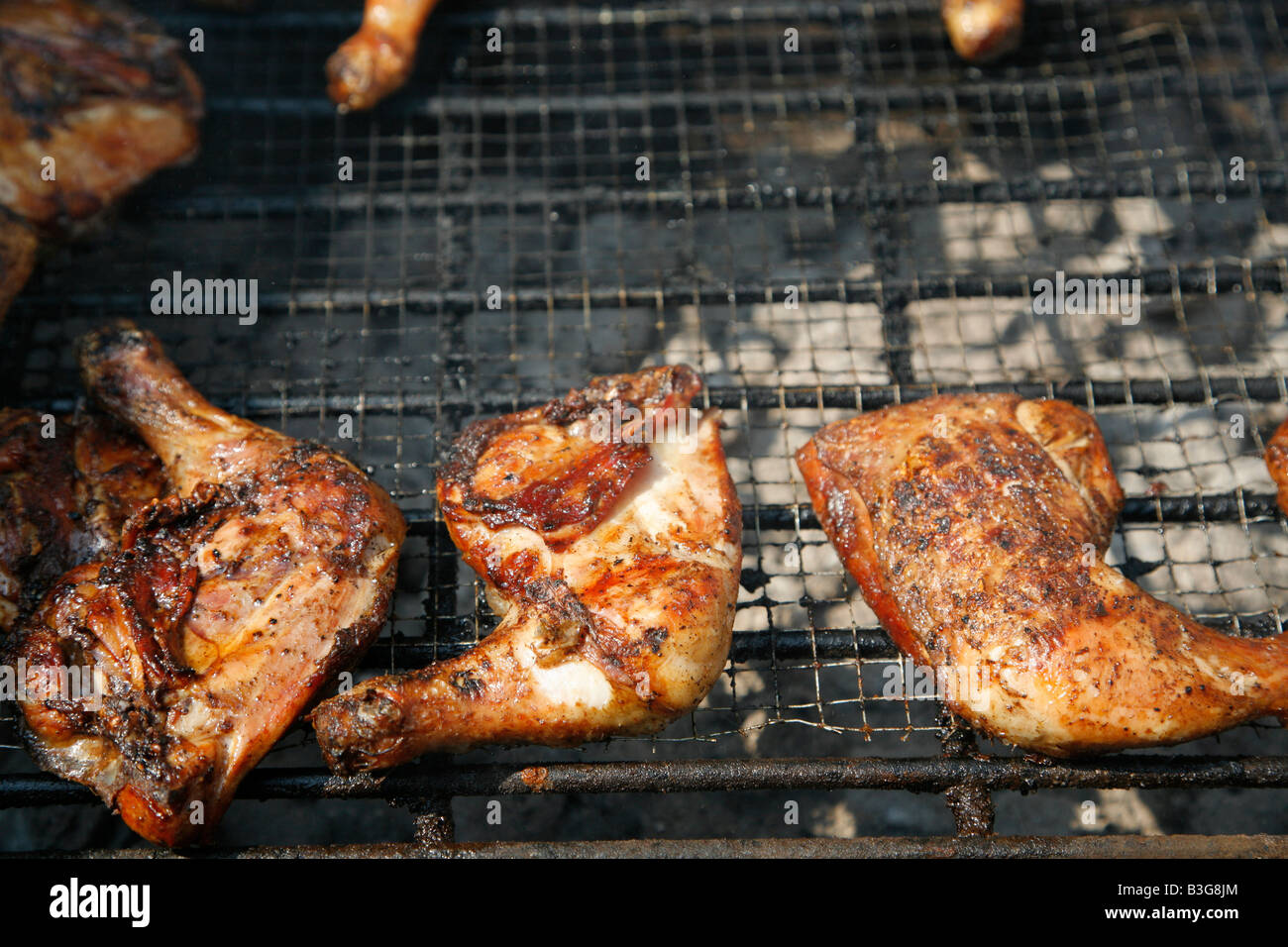 Grilled chicken grill barbecue poultry market grill hi-res stock  photography and images - Alamy