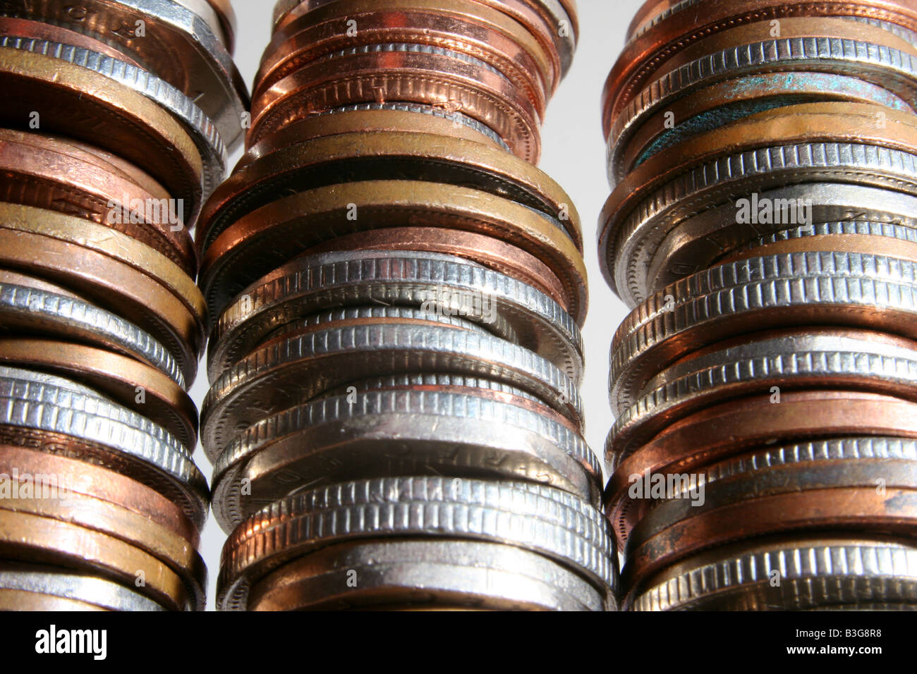 Stacks of coins Stock Photo