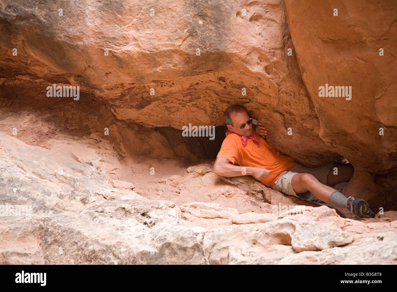 Fiery Furnace Section of Arches National Park Stock Photo