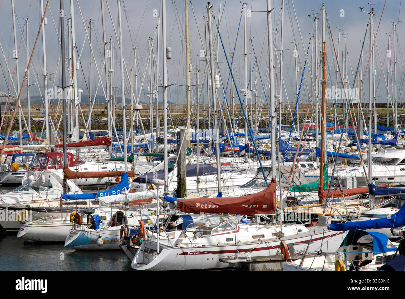 Howth plaisance harbour Irish sea Co Dublin Ireland Stock Photo