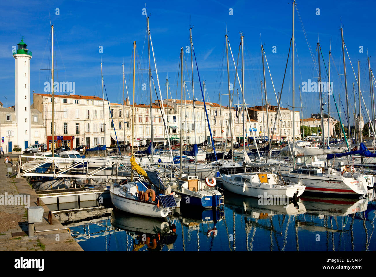 La Rochelle harbour in Poitou Charentes France Stock Photo