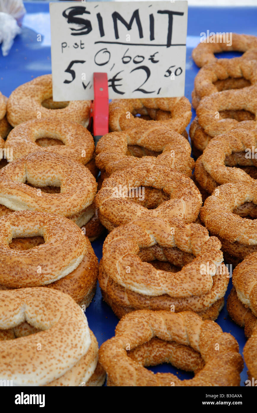 Breads, market, Rotterdam, Netherlands Stock Photo