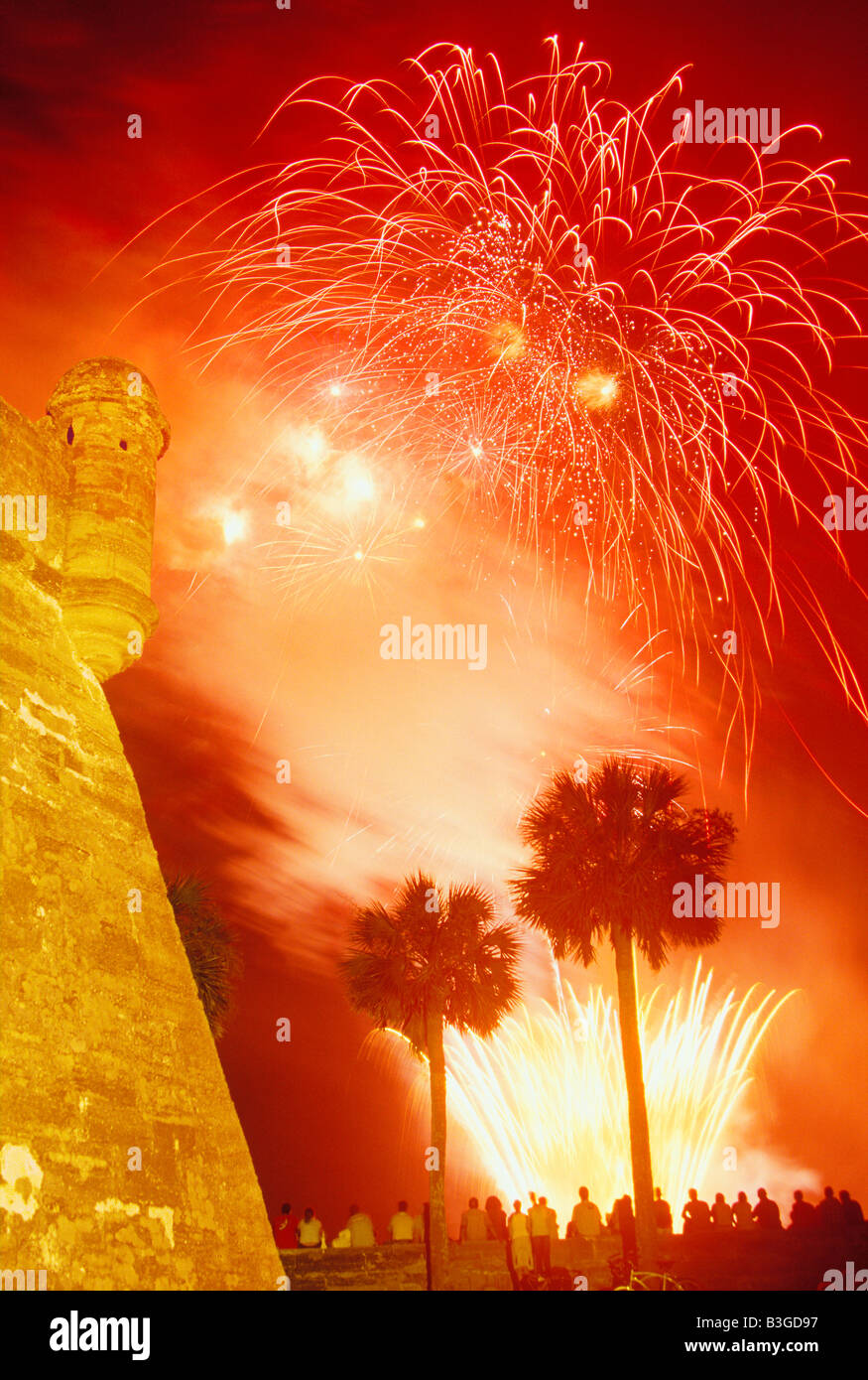 4th of July Fireworks Castillo de San Marcos National Monument St