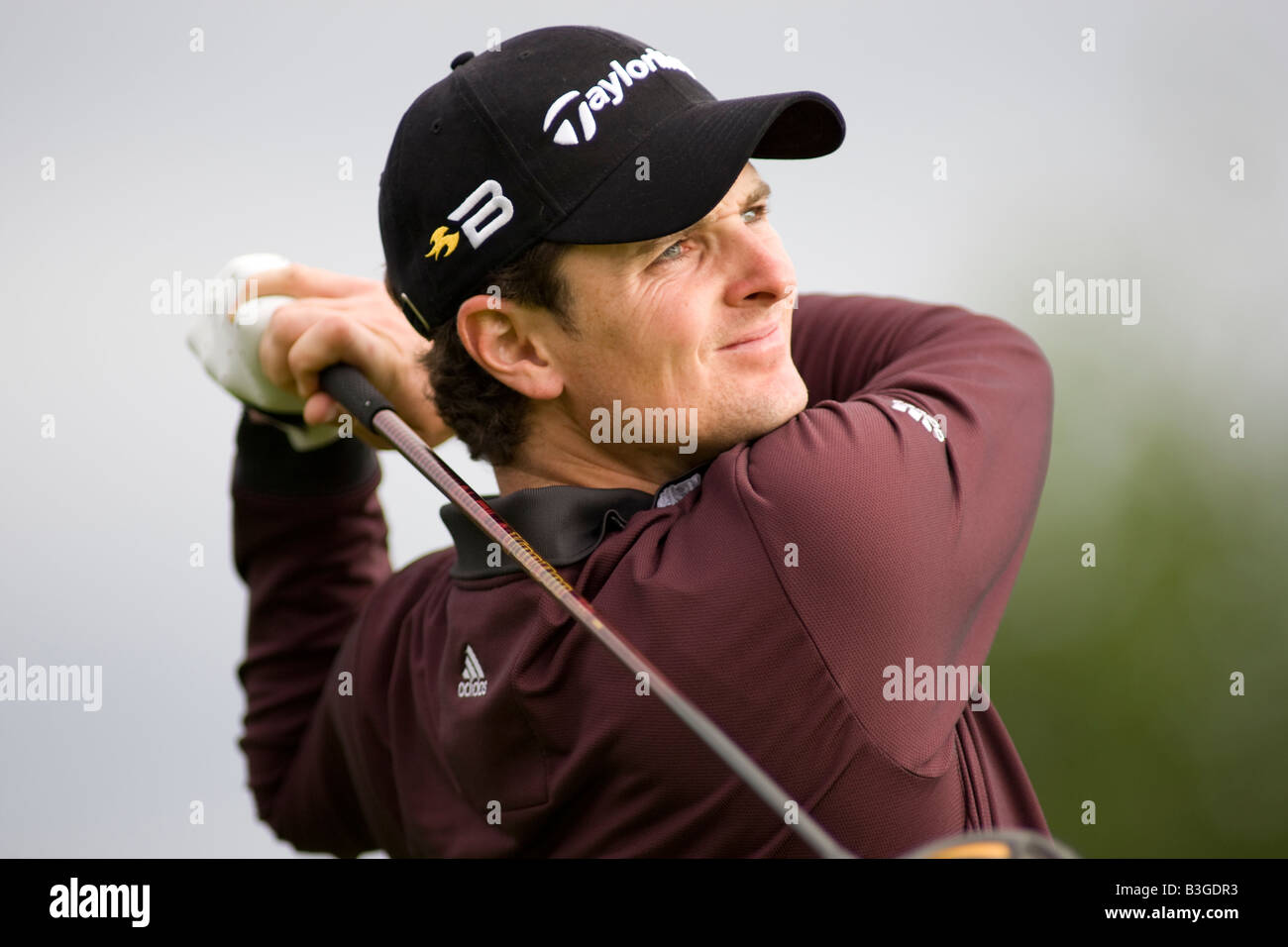 GLENEAGLES SCOTLAND AUGUST 29 England s Justin Rose competing in the Johnnie Walker Classic PGA European Tour golf tournament a Stock Photo