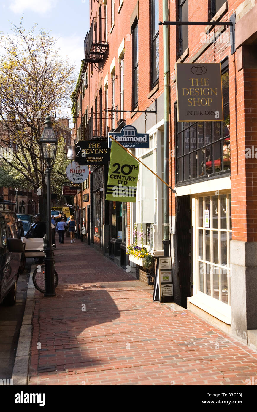 Boston beacon hill charles street hires stock photography and images