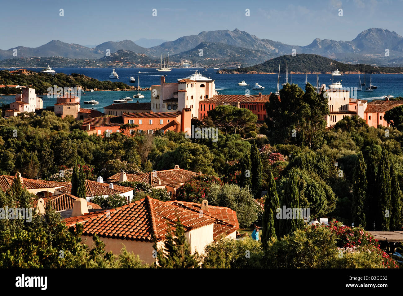 Italy Sardinia Costa Smeralda Hotel Cala di Volpe Stock Photo