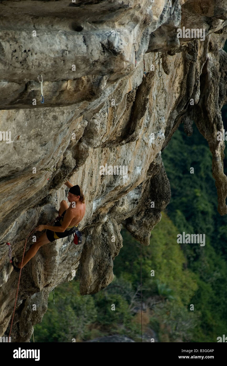 Rock Climbing in Okinawa, Japan Stock Photo Alamy