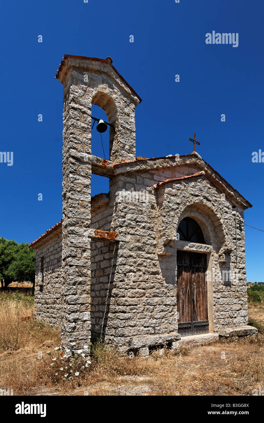 Italy Sardinia village church San Phillipa Stock Photo