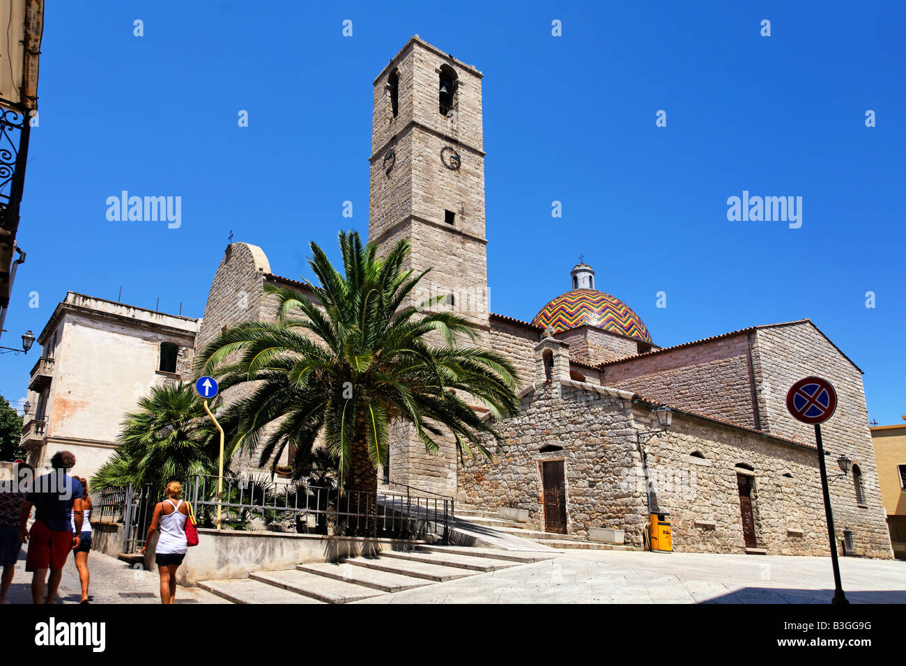 Italy Sardinia Olbia church Stock Photo