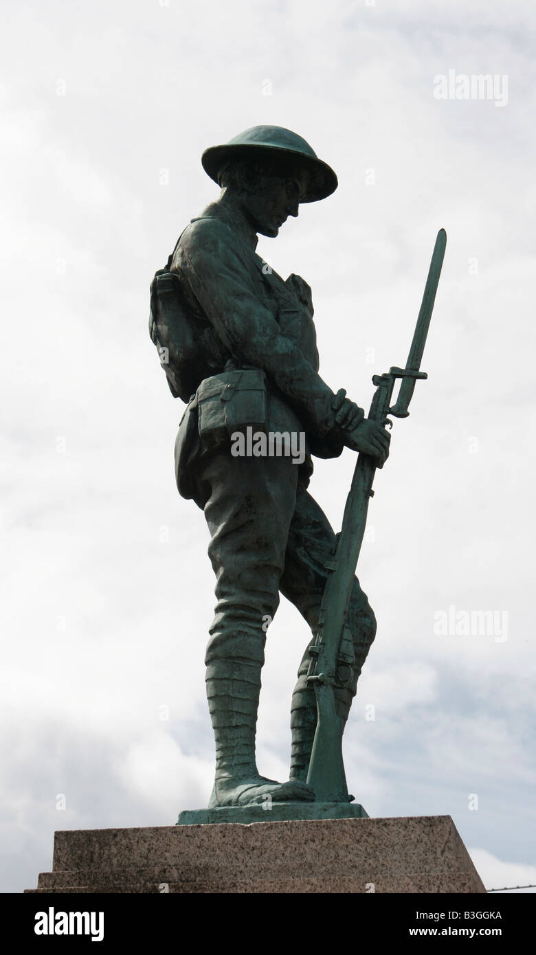 war memorial in Cinderford, Gloucestershire Stock Photo