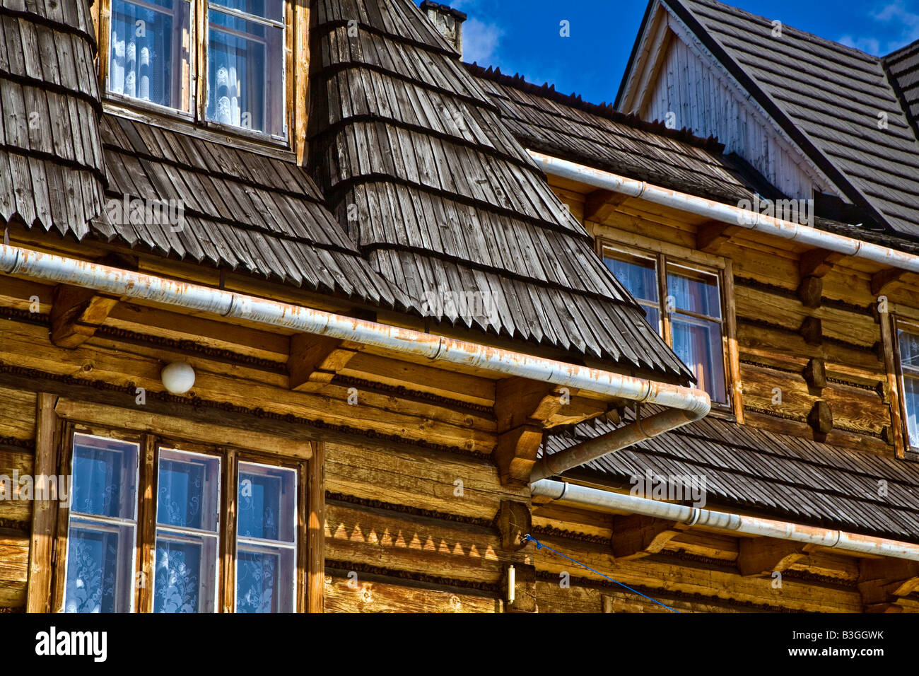 Traditional House Zakopane Polen Stock Photo