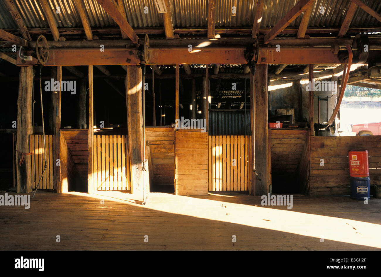 Shearing Shed Deans Mountain Premer New South Wales Australia Stock