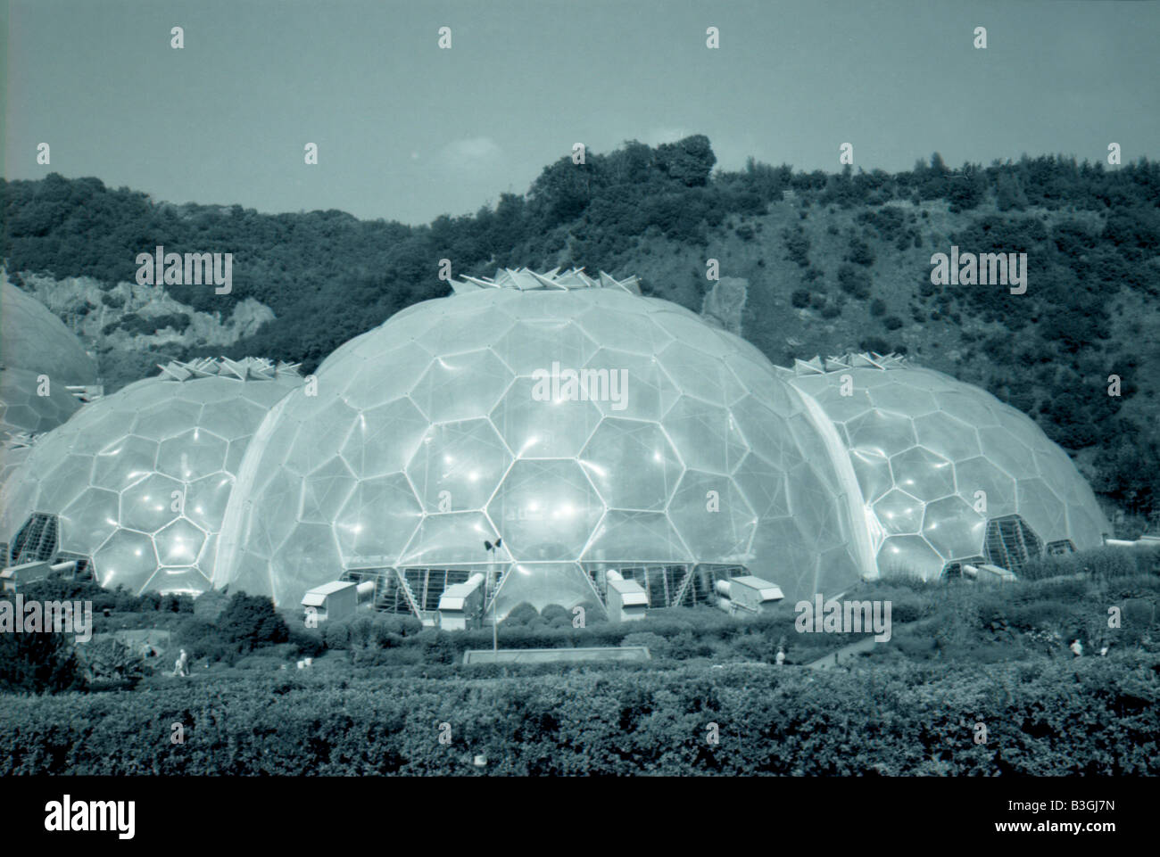 The Eden Project Biomes Stock Photo
