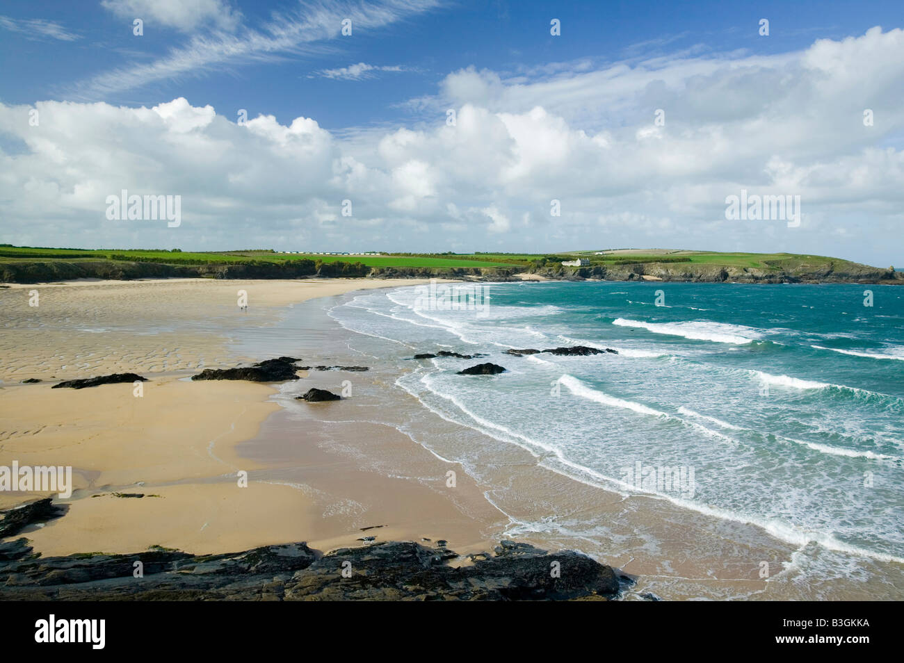 Harlyn Bay Cornwall UK Stock Photo Alamy