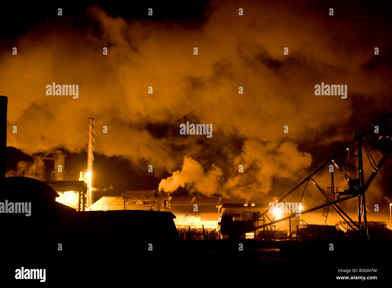 Tasman Pulp and Paper mill Nelson New Zealand Stock Photo Alamy