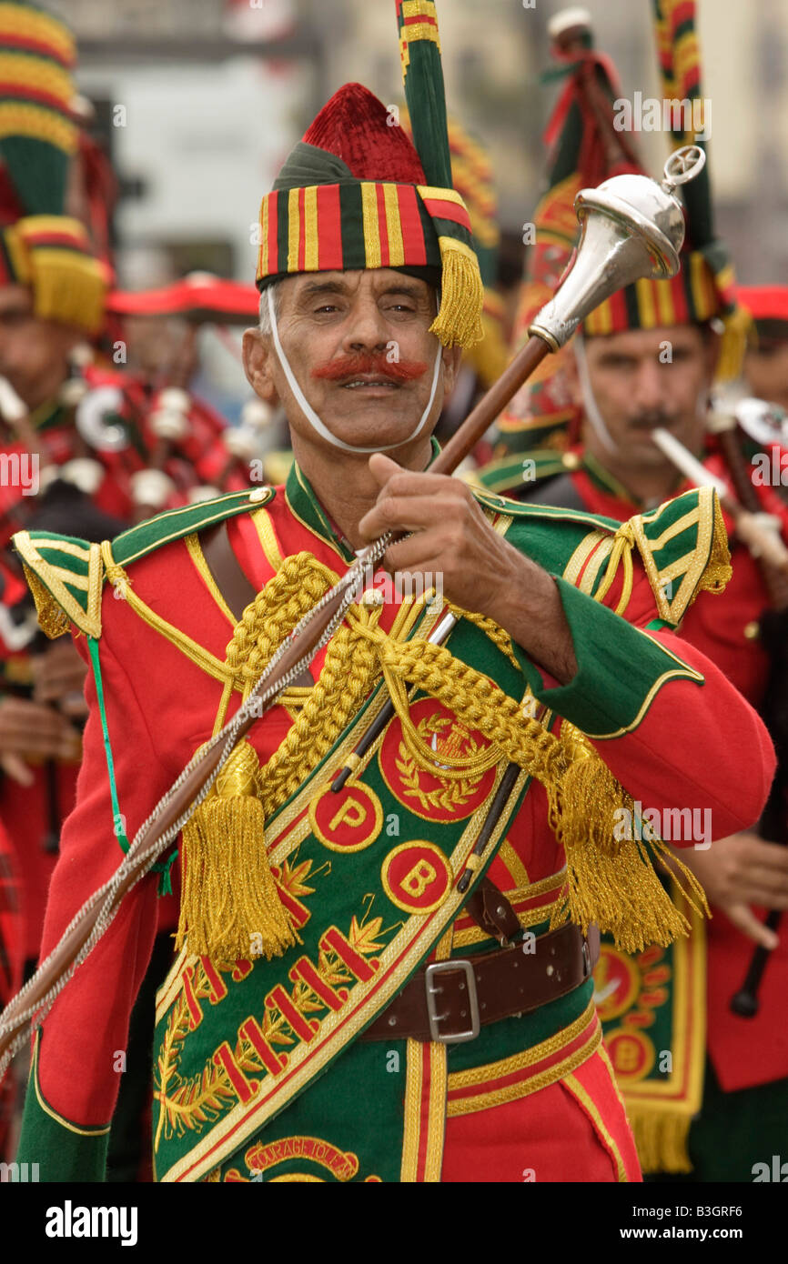 Pakistani Sergeant Major at the Edinburgh MELA Stock Photo