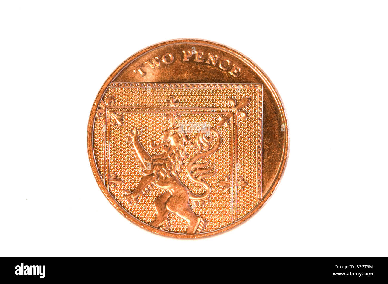 New 2008 two penny piece Stock Photo