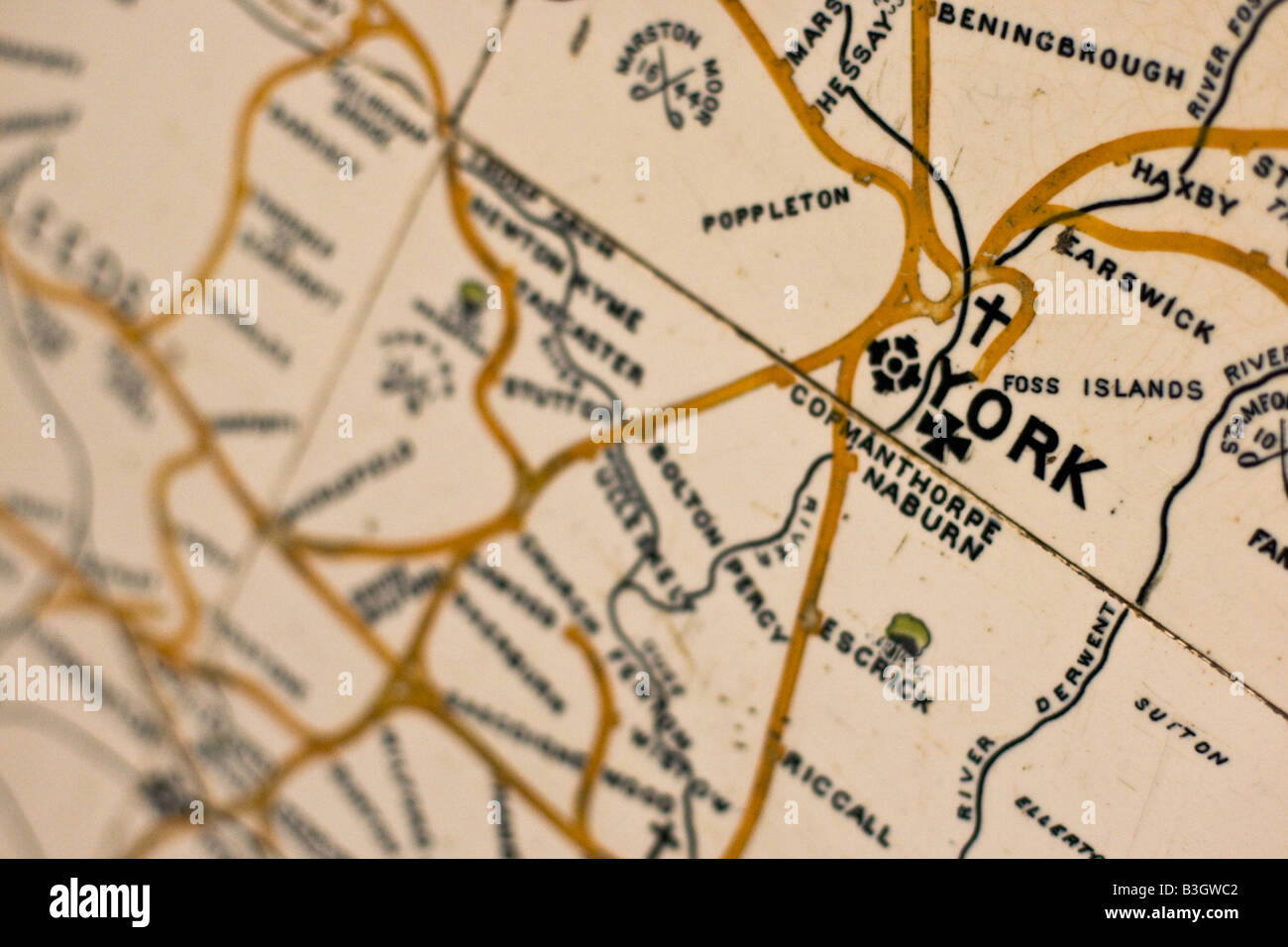 National Railway Museum Map Old Railway Map Of York At The National Railway Museum Stock Photo - Alamy