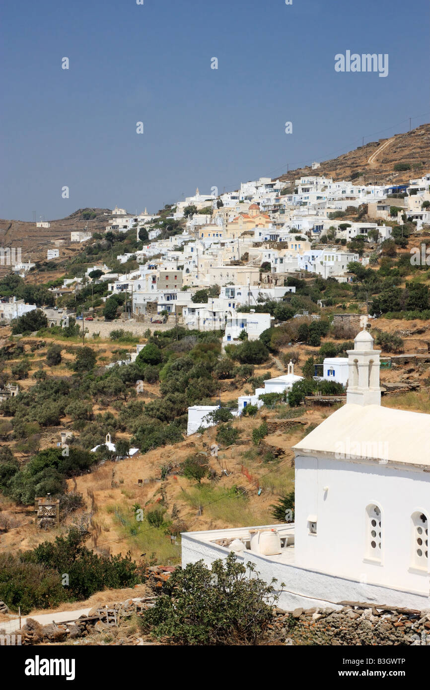 The village of Isternia in Tinos island Greece Stock Photo - Alamy