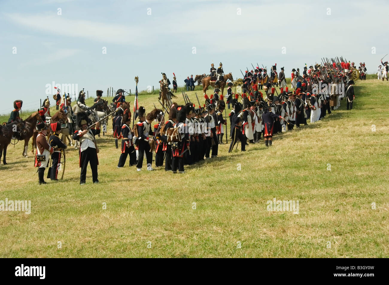 Battle of waterloo reconstruction hires stock photography and images